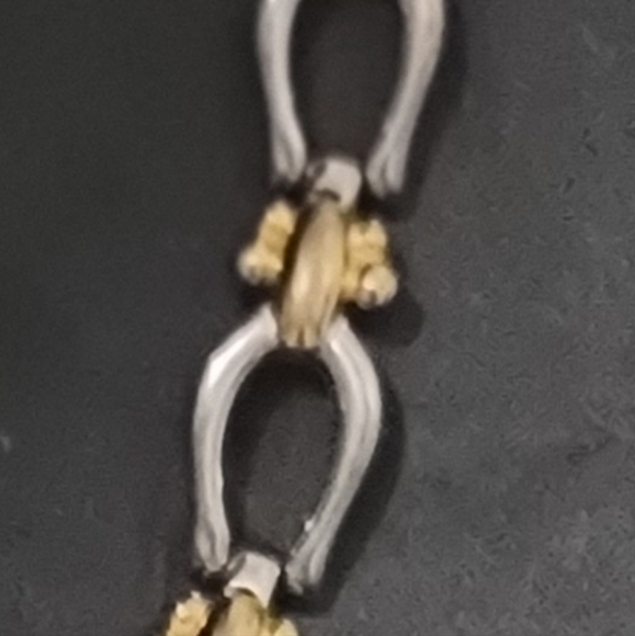 Vintage GUESS Two-tone Chain Link Bracelet Watch - Picture 6 of 6